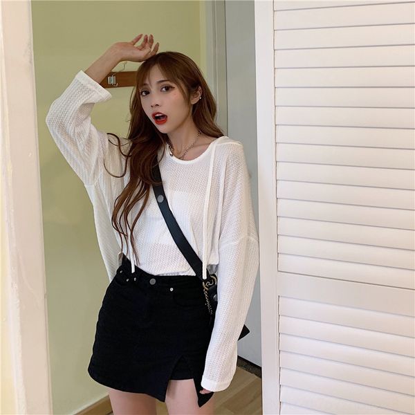 women's hooded sweater 2020 autumn new korean pullover pullover pullovershirt pulloverstyle loose long sleeve solid color all-match shi, Black
women's hooded sweater 2020 autumn new korean pullover pullover pullovershirt pulloverstyle loose long sleeve solid color all-match shi, Black