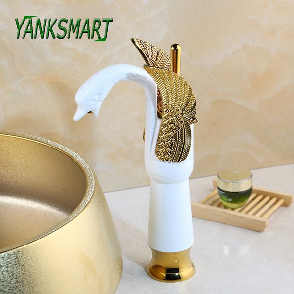yanksmart antique brass / gold chrome / orb black swan faucet bathroom washbasin sink tall deck mounted tap mixer faucets
yanksmart antique brass / gold chrome / orb black swan faucet bathroom washbasin sink tall deck mounted tap mixer faucets