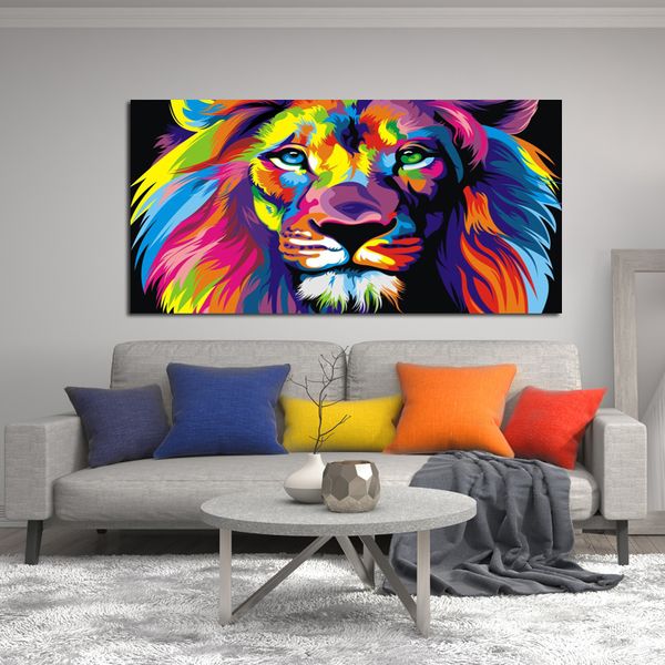 modern animals canvas paintings on the wall posters and prints colorful lion wall art canvas pictures room home decor
modern animals canvas paintings on the wall posters and prints colorful lion wall art canvas pictures room home decor