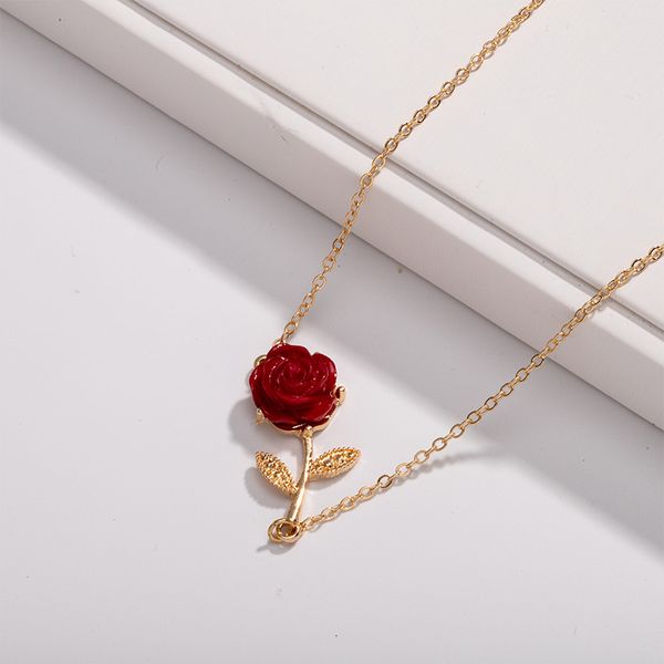 ins new gold chain red resin rose flower minimalist minimalism choker pendant necklace korean fashion party jewelry necklaces, Golden;silver
ins new gold chain red resin rose flower minimalist minimalism choker pendant necklace korean fashion party jewelry necklaces, Golden;silver