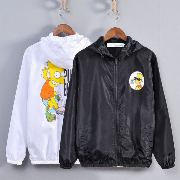 new men zipper jackets thin fashion long sleeve off cartoon windshield jacket hooded cardigan coat men and women beach sunscreen windbreaker, Black;brown
new men zipper jackets thin fashion long sleeve off cartoon windshield jacket hooded cardigan coat men and women beach sunscreen windbreaker, Black;brown