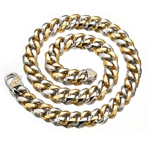 12/15mm stainless steel silver color&gold curb cuban chain necklace or bracelet men's womens jewelry 7-40inch
12/15mm stainless steel silver color&gold curb cuban chain necklace or bracelet men's womens jewelry 7-40inch