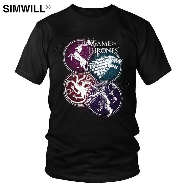 retro game of thrones t-shirt men's cotton four house house stark targaryen lannister t shirt short sleeve tee merchandise gift 
retro game of thrones t-shirt men's cotton four house house stark targaryen lannister t shirt short sleeve tee merchandise gift