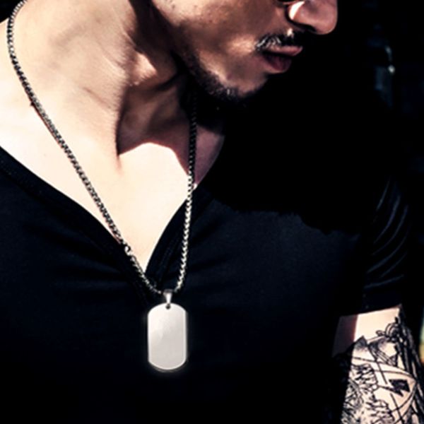 hip hop silver color army tactical cards pendant necklace for men fashion stainless steel male jewelry cool boy gifts
hip hop silver color army tactical cards pendant necklace for men fashion stainless steel male jewelry cool boy gifts