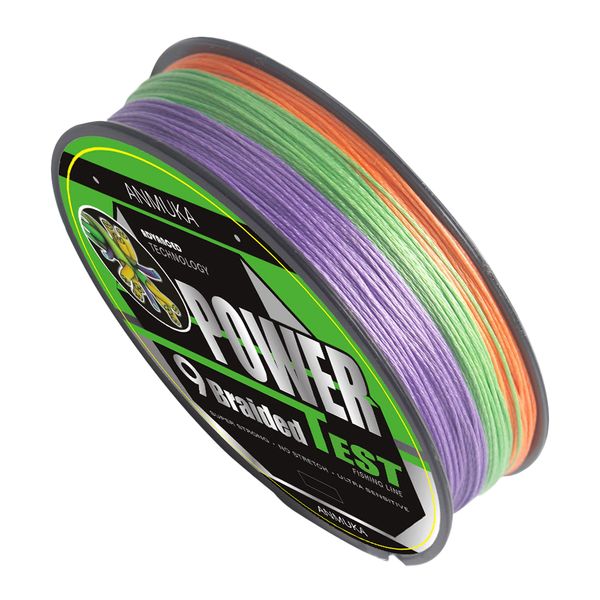 Premium100m 9 Strands Braided Fishing Line Multicolor Pe Line Abrasion Resistant Reel Line 10m/1color