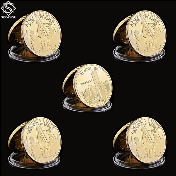 5pcs 2001.9.11 remember attacks 1 world trade center recalling history commemorative gold craft challenge coin
5pcs 2001.9.11 remember attacks 1 world trade center recalling history commemorative gold craft challenge coin