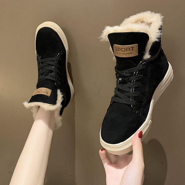 snow boots female short tube 2020 new winter women's boots with flat bottom and velvet warm cotton women's shoes, Black
snow boots female short tube 2020 new winter women's boots with flat bottom and velvet warm cotton women's shoes, Black