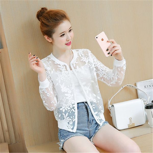 women's jackets fashion short mesh patchwork lace flower embroidery sun protection 2021 summer plus size ladies casual cardigan coat, Black;brown
women's jackets fashion short mesh patchwork lace flower embroidery sun protection 2021 summer plus size ladies casual cardigan coat, Black;brown