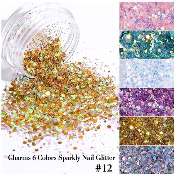 nail art decorations 6 boxes/set mixed glitter sequin 3d hexagon mermaid manicure sparkle flakes diy powder pigment, Silver;gold
nail art decorations 6 boxes/set mixed glitter sequin 3d hexagon mermaid manicure sparkle flakes diy powder pigment, Silver;gold