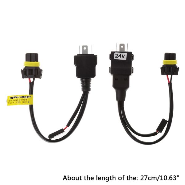 12v/24v relay harness control cable for h4 hi/lo hid bulbs wiring controller