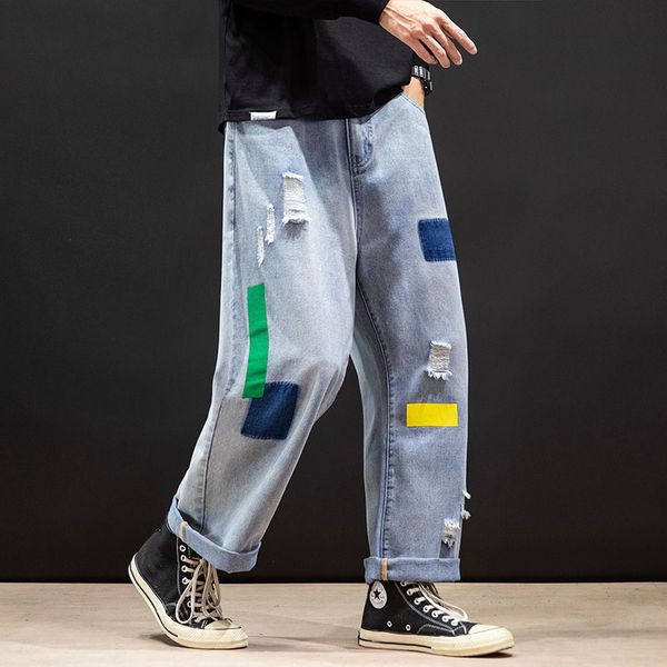 ripped men jeans dark blue stretch slim fit destroyed broken holes denim pants casual biker jeans male hip hop mens punk
ripped men jeans dark blue stretch slim fit destroyed broken holes denim pants casual biker jeans male hip hop mens punk