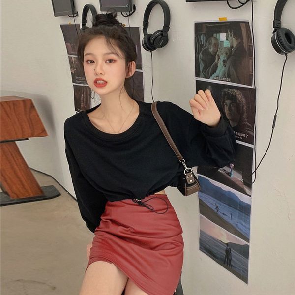 черный шнурок короткий пуловер sweatertop sweatersweater женщин 2020 осень новый корейский стиль свободный случайный шик свитер с длинным ру, Black
черный шнурок короткий пуловер sweatertop sweatersweater женщин 2020 осень новый корейский стиль свободный случайный шик свитер с длинным ру, Black