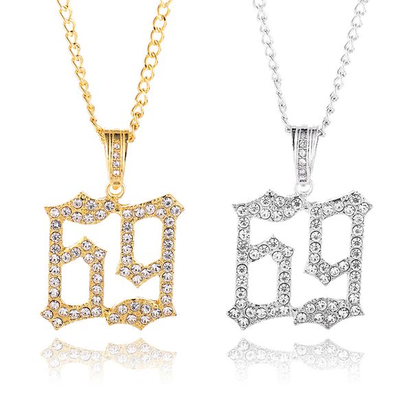 hip hop fashion crystal 69 saw necklace alloy gold color with long chain necklace for women men jewelry gifts, Silver
hip hop fashion crystal 69 saw necklace alloy gold color with long chain necklace for women men jewelry gifts, Silver