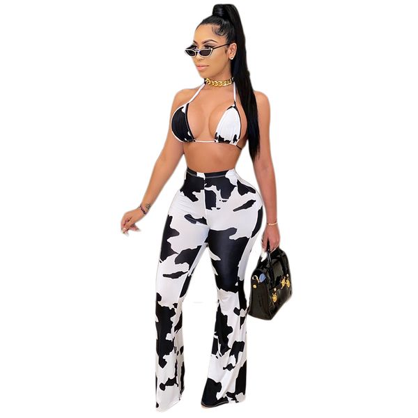casual skinney flared long pants mid waist cow print multi color trousers fashion female clothing, Black;white
casual skinney flared long pants mid waist cow print multi color trousers fashion female clothing, Black;white
