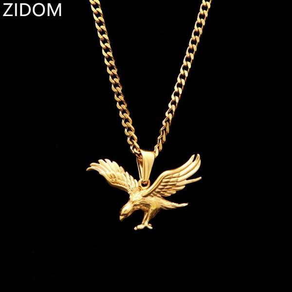 pendant necklaces gold color stainless steel men hip hop eagle shape fashion necklace male jewelry gifts, Silver
pendant necklaces gold color stainless steel men hip hop eagle shape fashion necklace male jewelry gifts, Silver