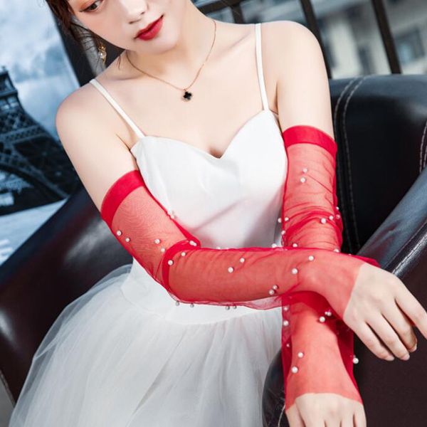 five fingers gloves summer long thin transparent mesh yarn pearl lace sunscreen anti-uv fingerless touch screen driving mittens l34l, Blue;gray
five fingers gloves summer long thin transparent mesh yarn pearl lace sunscreen anti-uv fingerless touch screen driving mittens l34l, Blue;gray