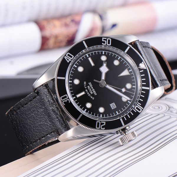 corgeut 41mm watch men leather strap diver automatic mechanical watches business luminous sapphire wristwatch mens, Slivery;brown
corgeut 41mm watch men leather strap diver automatic mechanical watches business luminous sapphire wristwatch mens, Slivery;brown