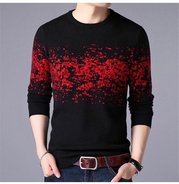 casual contrast color designer plus size mens sweater pillover long sleeve knitted sweater autumn winter dad clothes, White;black
casual contrast color designer plus size mens sweater pillover long sleeve knitted sweater autumn winter dad clothes, White;black