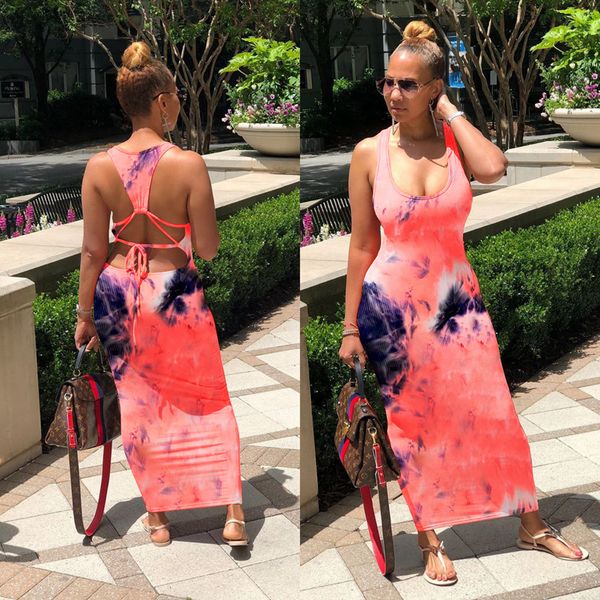 spot 2020 european and american spring and summer women's fashion round neck tie-dye back tie dress, Black;gray
spot 2020 european and american spring and summer women's fashion round neck tie-dye back tie dress, Black;gray