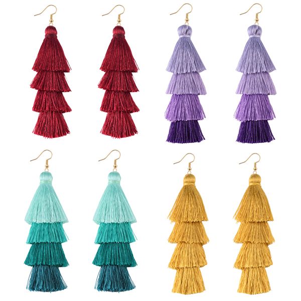 dangle & chandelier 4 layer bohemian multicolor statement tassel earrings yellow ear ring women big drop earring 2021 boho jewelry, Silver
dangle & chandelier 4 layer bohemian multicolor statement tassel earrings yellow ear ring women big drop earring 2021 boho jewelry, Silver