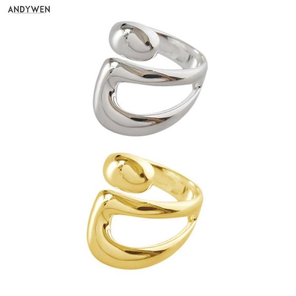 cluster rings andywen 925 sterling silver big thick geometric irregular ring adjustable women rock punk fashion jewelry for classic, Golden;silver
cluster rings andywen 925 sterling silver big thick geometric irregular ring adjustable women rock punk fashion jewelry for classic, Golden;silver