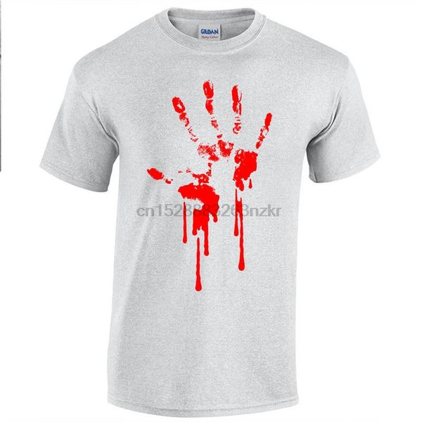 blood hand print t-shirt screenprinted dripping zombie apocalypse horror bloody brand cotton men clothing male slim fit t shirt 
blood hand print t-shirt screenprinted dripping zombie apocalypse horror bloody brand cotton men clothing male slim fit t shirt
