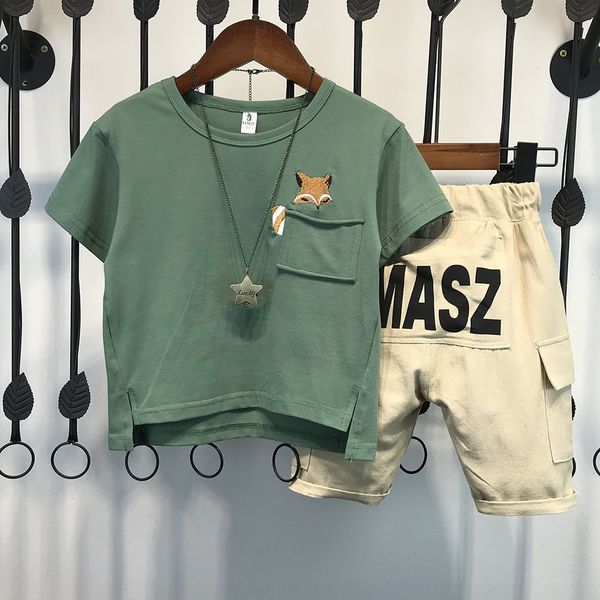 children's clothing boys' summer clothes pants suit pants set 2020 new children's korean style baby short sleeve two-piece su, Gray
children's clothing boys' summer clothes pants suit pants set 2020 new children's korean style baby short sleeve two-piece su, Gray