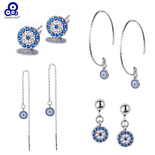 dangle & chandelier lucky eye blue evil earrings copper micro cz crystal line drop for women girl party jewelry gifts le18, Silver
dangle & chandelier lucky eye blue evil earrings copper micro cz crystal line drop for women girl party jewelry gifts le18, Silver