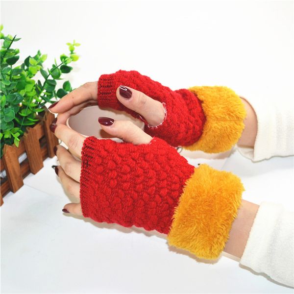 five fingers gloves autumn winter sweet female soft imitating hair students warming equipment outdoor thickening riding, Blue;gray
five fingers gloves autumn winter sweet female soft imitating hair students warming equipment outdoor thickening riding, Blue;gray