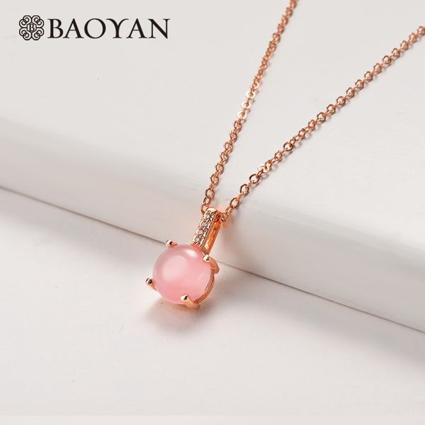 baoyan stone necklace fashion pink stone pendant necklace minimalist rose gold copper jewelry birthday gifts for women, Silver
baoyan stone necklace fashion pink stone pendant necklace minimalist rose gold copper jewelry birthday gifts for women, Silver