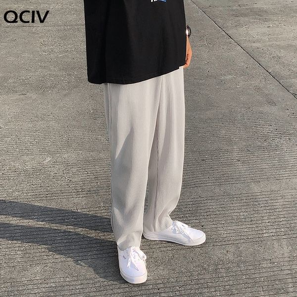 pleated straight pants men's fashion solid color elastic waist casual pants men streetwear loose japanese ice silk trousers mens, Black 
pleated straight pants men's fashion solid color elastic waist casual pants men streetwear loose japanese ice silk trousers mens, Black
