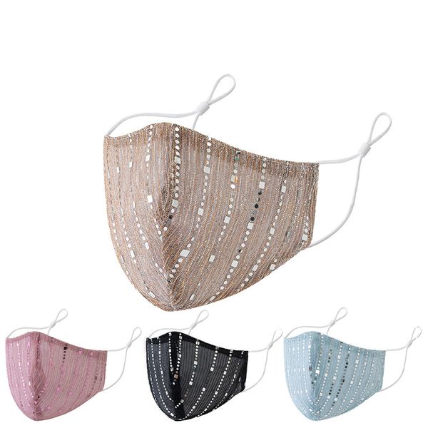 9 colors fashion sequin face mask ultra thin dust-proof anti-fog breathable washable reusable adjustable protective mask
9 colors fashion sequin face mask ultra thin dust-proof anti-fog breathable washable reusable adjustable protective mask