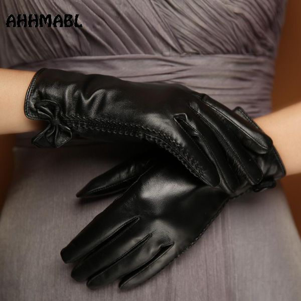 five fingers gloves touch screen women' sheepskin winter bowknot genuine leather thermal lining mittens lg002, Blue;gray
five fingers gloves touch screen women' sheepskin winter bowknot genuine leather thermal lining mittens lg002, Blue;gray