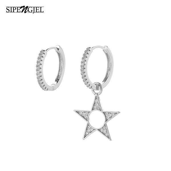 hoop & huggie fashion pave cz hollow star earrings asymmetric ladies for women girls jewellery 2021, Golden;silver
hoop & huggie fashion pave cz hollow star earrings asymmetric ladies for women girls jewellery 2021, Golden;silver