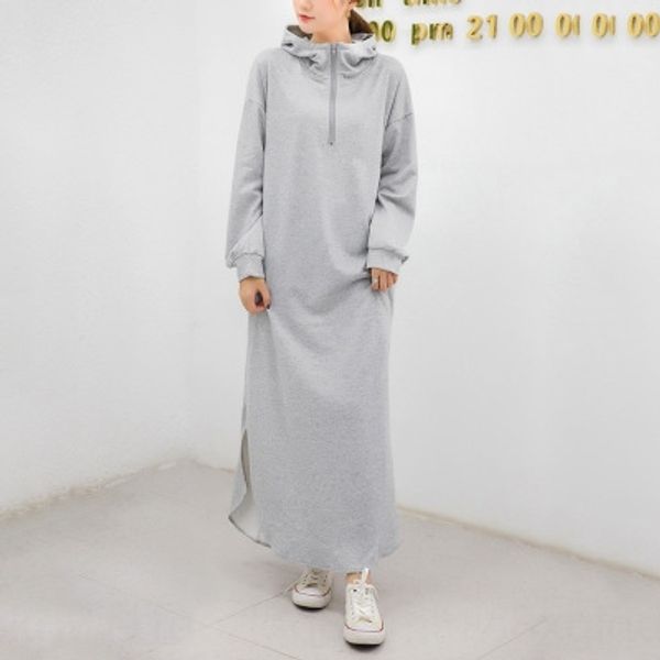 2020 early autumn new hooded zipper sweater women's dresslong skirt dress fashionable all-match mid-length dress m5vez, Black
2020 early autumn new hooded zipper sweater women's dresslong skirt dress fashionable all-match mid-length dress m5vez, Black