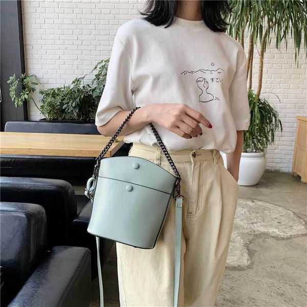 fashion solid color pu leather chain bucket bag handbag women's shoulder messenger bag bolsa feminina women
fashion solid color pu leather chain bucket bag handbag women's shoulder messenger bag bolsa feminina women