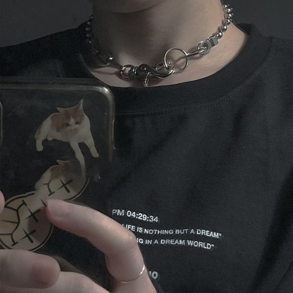 stainless steel fashion niche tide neutral harajuku style wild hip-hop round bead chain key chain men's jewelry clavicle, Golden;silver
stainless steel fashion niche tide neutral harajuku style wild hip-hop round bead chain key chain men's jewelry clavicle, Golden;silver