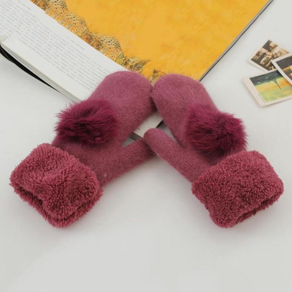 2020 низкая цена женщины сплошной цвет pompom шерстяные перчатки зимы толстые теплое полный finger рукавицы, Blue;gray
2020 низкая цена женщины сплошной цвет pompom шерстяные перчатки зимы толстые теплое полный finger рукавицы, Blue;gray
