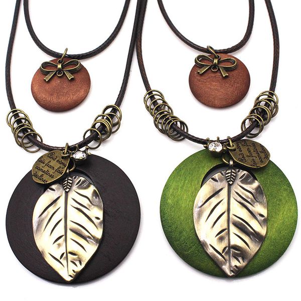 new vintage maxi necklace collier women jewelry collar necklaces black wood leaves metal pendants velvet leather choker necklace, Silver
new vintage maxi necklace collier women jewelry collar necklaces black wood leaves metal pendants velvet leather choker necklace, Silver