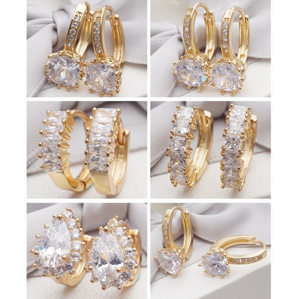 16 different styles fashion vintage jewelry gold earring micro pave small round cubic zirconia crystals hoop earrings for womens, Golden;silver
16 different styles fashion vintage jewelry gold earring micro pave small round cubic zirconia crystals hoop earrings for womens, Golden;silver