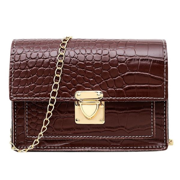 crocodile pattern fashion women solid color hasp handbag zipper solid color shoulder bag messenger bag strap small square bag 25
crocodile pattern fashion women solid color hasp handbag zipper solid color shoulder bag messenger bag strap small square bag 25