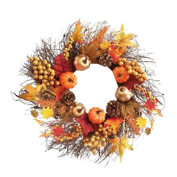 decorative flowers & wreaths 45cm garlands autumn pumpkin wreath har-vest thanksgiving halloween diy decor navidad decoración
decorative flowers & wreaths 45cm garlands autumn pumpkin wreath har-vest thanksgiving halloween diy decor navidad decoración