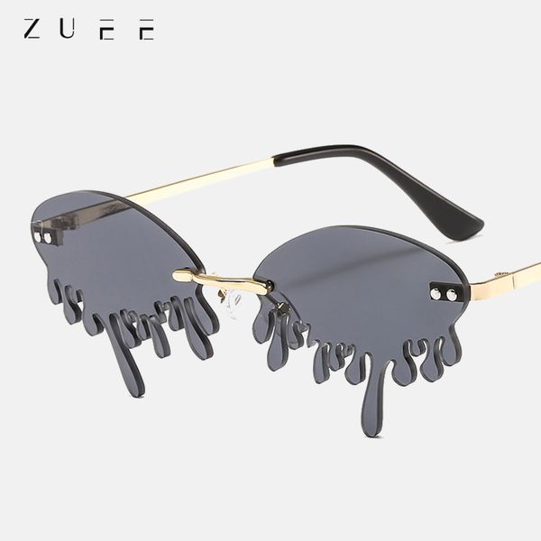 tear sunglasses 2020 rimless sunglasses women fashion vintage unique tears shape steampunk female gafas shades oculos, White;black
tear sunglasses 2020 rimless sunglasses women fashion vintage unique tears shape steampunk female gafas shades oculos, White;black