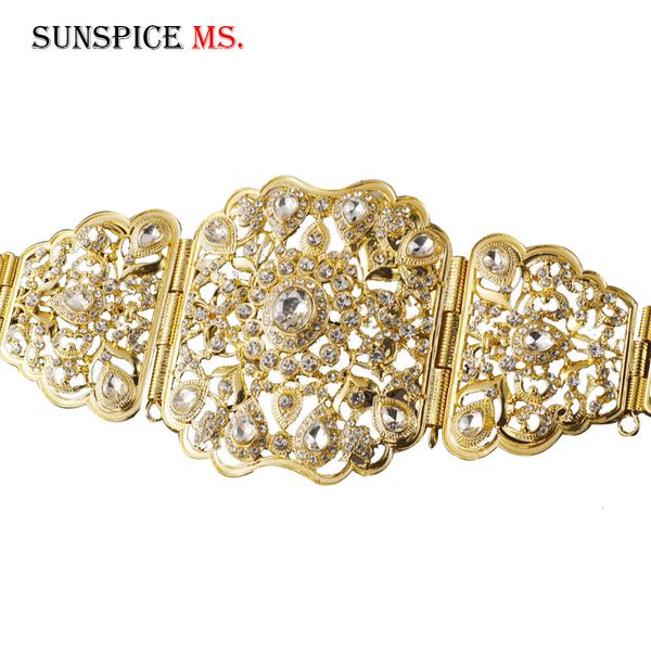 sunspicems ping moroccan pansy caftan wedding gold silver color metal belt for women crystal waist chian body jewelry
sunspicems ping moroccan pansy caftan wedding gold silver color metal belt for women crystal waist chian body jewelry