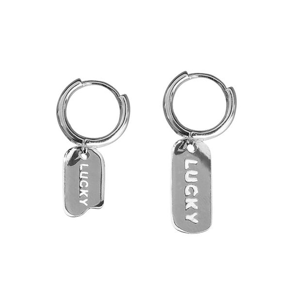hoop & huggie lucky letter square asymmetric earrings fashion simple for women jewelry gifts s-e1150, Golden;silver
hoop & huggie lucky letter square asymmetric earrings fashion simple for women jewelry gifts s-e1150, Golden;silver