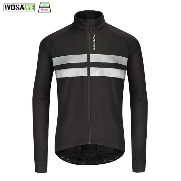 racing jackets wosawe winter thermal fleece cycling jersey long sleeve reflective mtb bicycle clothing outdoor sports riding, Black;red
racing jackets wosawe winter thermal fleece cycling jersey long sleeve reflective mtb bicycle clothing outdoor sports riding, Black;red