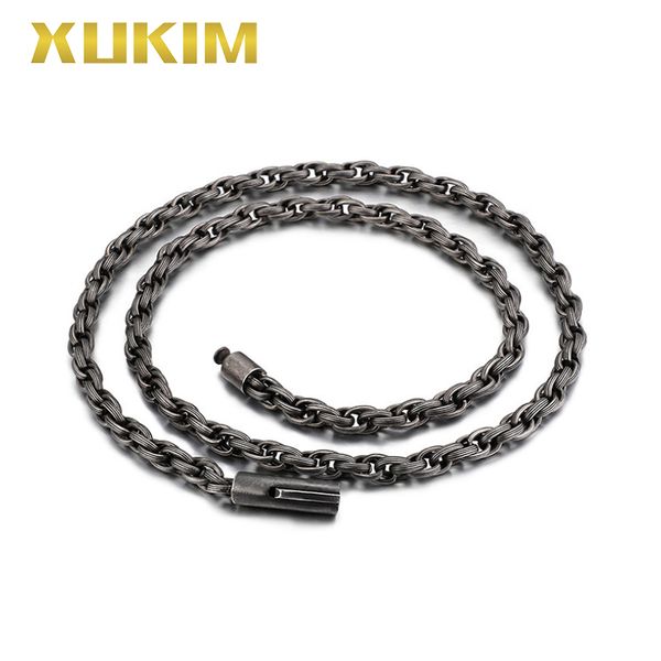 xcn203 xukim jewelry stainless steel hip hop link chain necklace punk rock ocomotive necklace men 2020 new fasion gift, Silver
xcn203 xukim jewelry stainless steel hip hop link chain necklace punk rock ocomotive necklace men 2020 new fasion gift, Silver