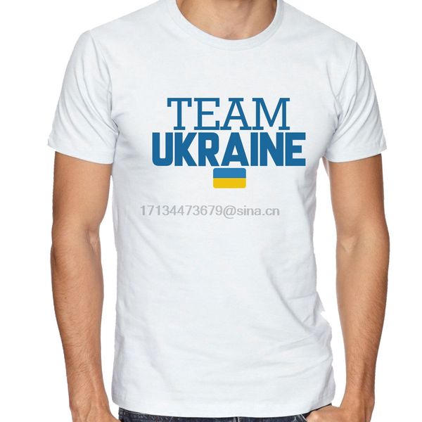 brand t-shirt men 2019 fashion round neck selling male natural cotton shirt ukraine team soccers harajukuo-neck cool