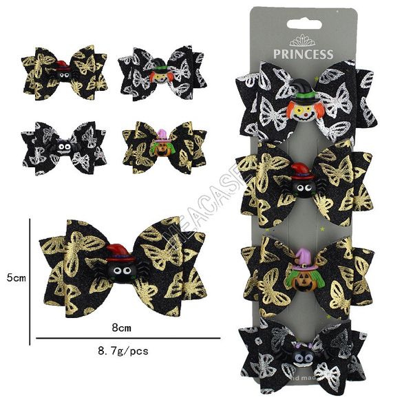 4pcs/cardboard halloween kids hair clip hairpin girls bowknot hair pins bobby pin glitter barrette party headwear hair accessories d9704, Slivery;white
4pcs/cardboard halloween kids hair clip hairpin girls bowknot hair pins bobby pin glitter barrette party headwear hair accessories d9704, Slivery;white