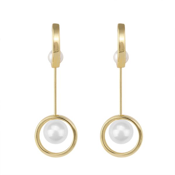 Unique Design Elegant Gold Color Metal Long Pearl Earrings for Women Girl Chic Round Circle Pearl Earrings Jewelry Gift
Unique Design Elegant Gold Color Metal Long Pearl Earrings for Women Girl Chic Round Circle Pearl Earrings Jewelry Gift